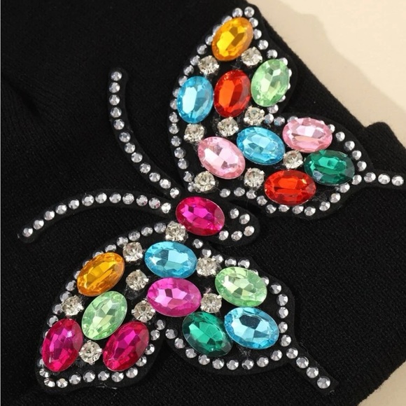 RHINESTONE BEANIE NWOT - Picture 3 of 6